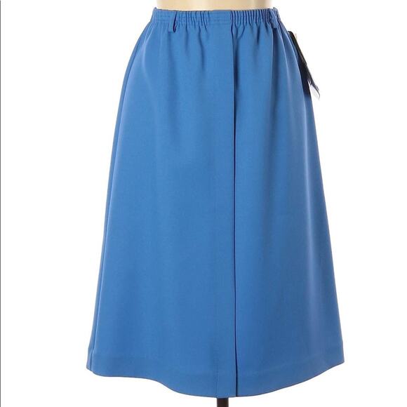 Vintage NOS deadstock Cricket Lane Blue A-line Skirt - Picture 1 of 8